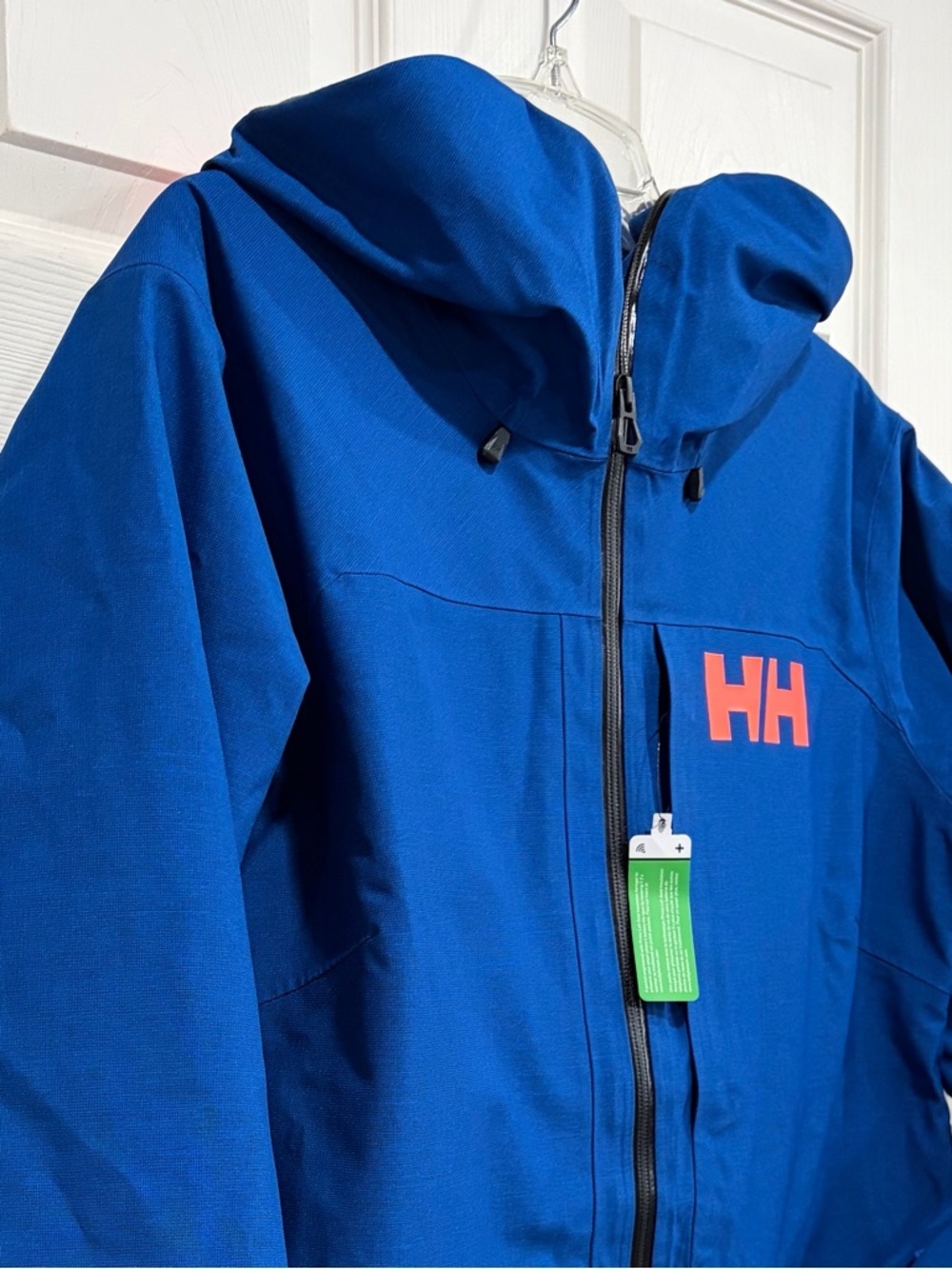 Helly Hansen Women's XL Powderqueen 3.0 Ski Jacket Snow Insulated Blue NWT - Picture 2 of 9